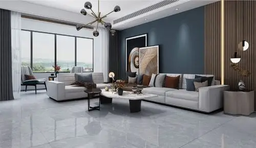 通体大理石瓷砖750x1500大板深灰地砖现代别墅客厅防滑耐磨地板砖