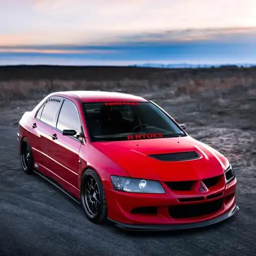 三菱evo8代独眼无尾翼的改装已经达到了最横的状态