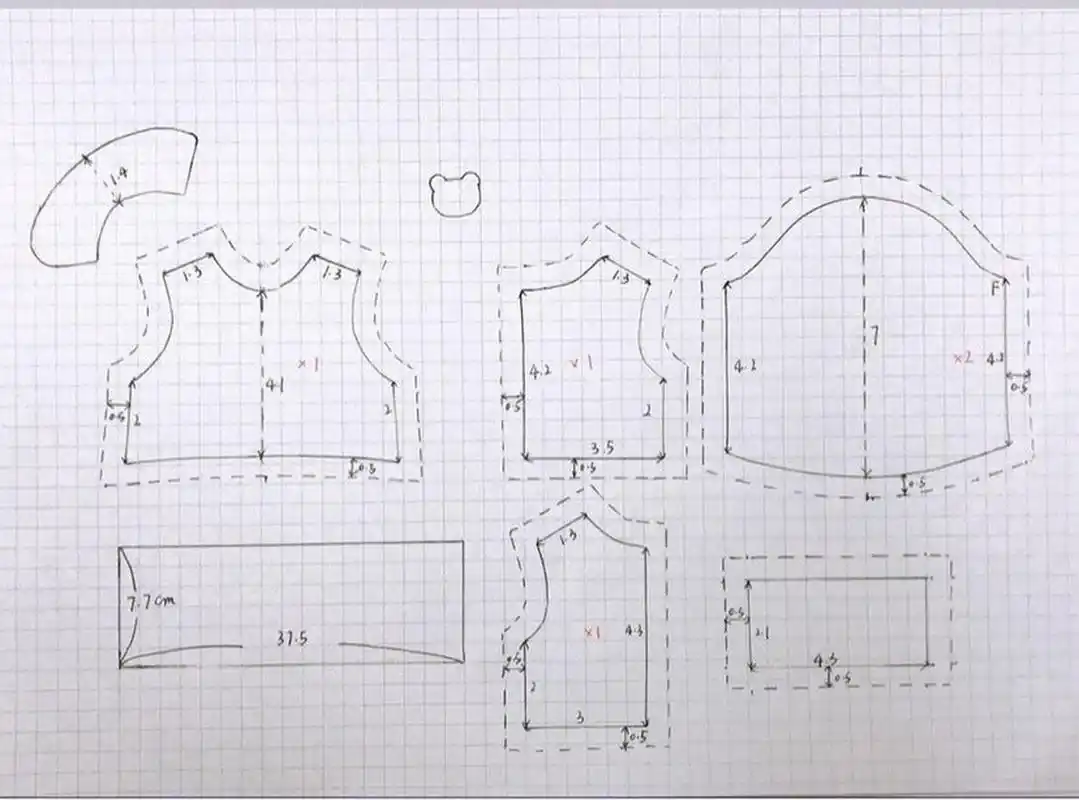 娃娃裙外国设计师图纸 分享创意与灵感 #手作娃衣
