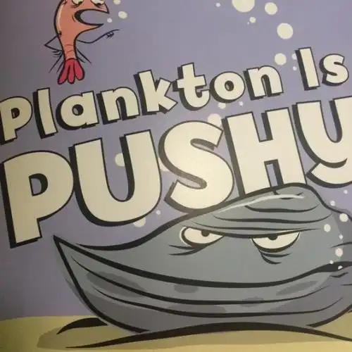中英文版 咄咄逼人的小虾米plankton is pushy!