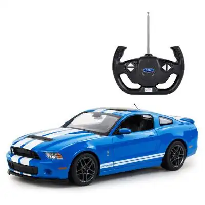 星辉(rastar)遥控汽车模型1:14福特野马漂移gt500儿童玩具车49400蓝色