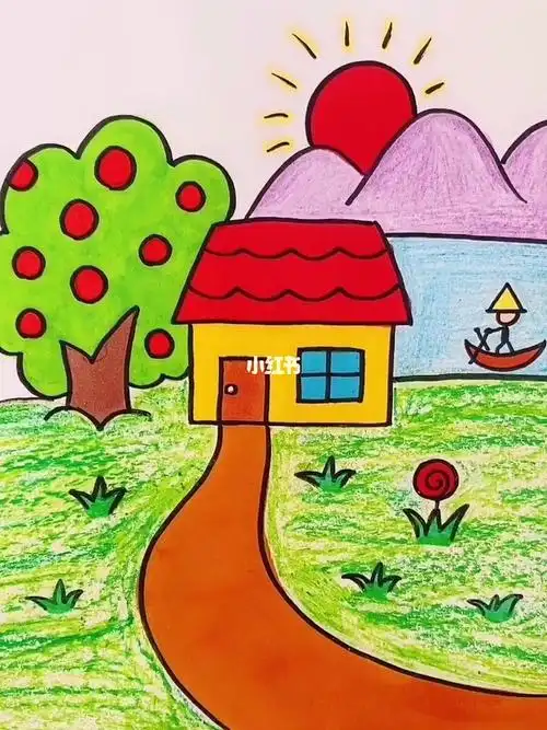 简笔画小房子