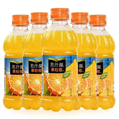 美汁源果粒橙300ml*12瓶整箱塑膜装橙汁饮料小瓶果汁饮品-阿里巴巴