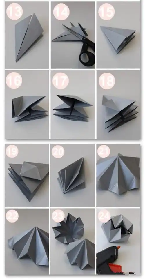 折纸钻石的折法图解 手工折纸钻石方法步骤