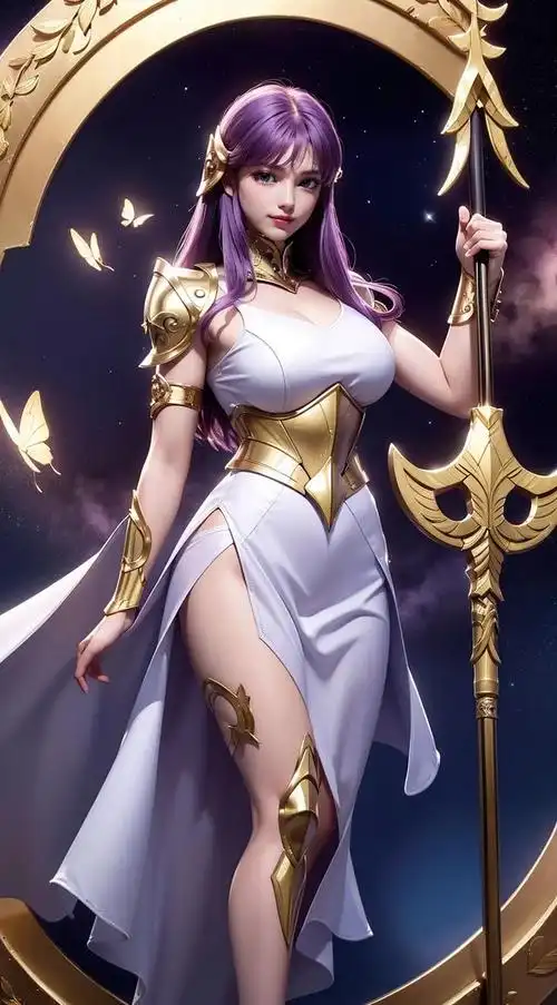 雅典娜女神是希腊神话中的智慧女神和战争女神,她是宙斯的女儿,也是