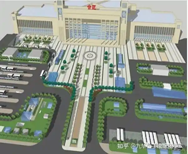 城乡规划考研快题火车高铁站前广场设计实际案例解析九华山手绘军团
