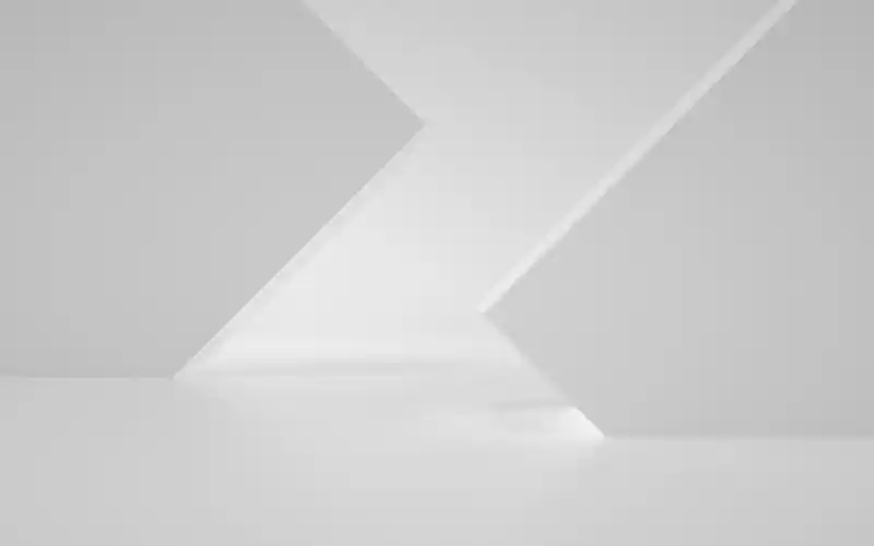 白色环状几何体背景 3d渲染