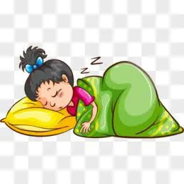 睡着的女孩pngeps小清新睡着的狐狸矢量素材pngai手绘卡通可爱小熊