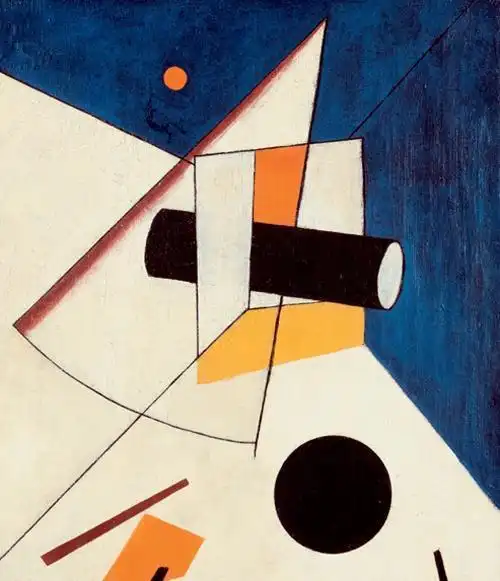 他的画虽然充斥着各种符号和圆圈但却是抽象艺术的杰作