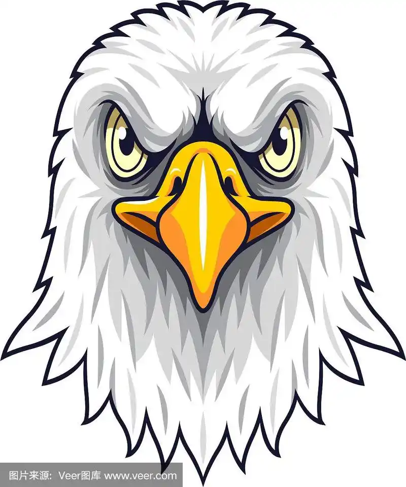 卡通鹰头吉祥物