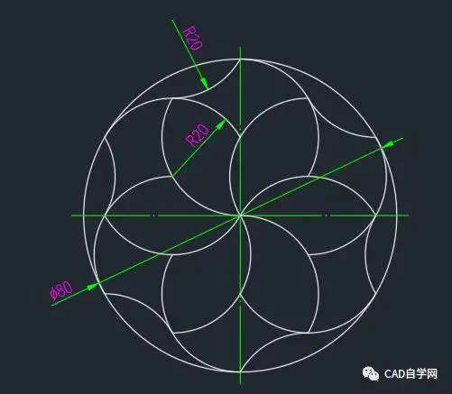 10张精选cad练习题从入门到放弃