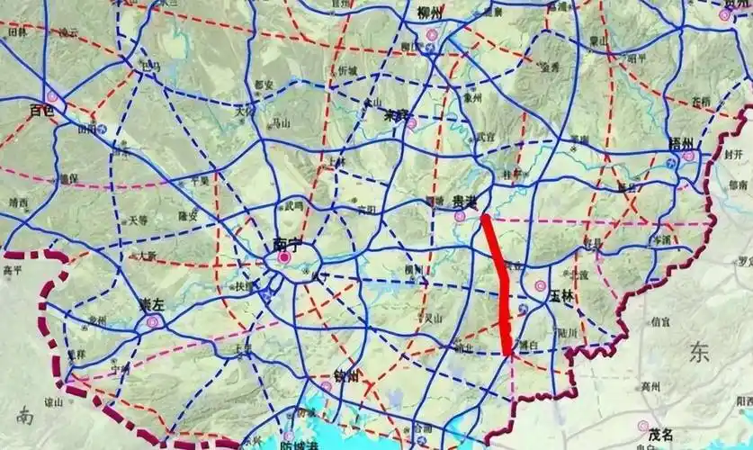 它就是贵港经兴业至博白高速公路,是《广西高速公路网规划(2018-2030