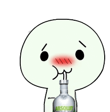 小可爱 红鼻子 萌萌哒 喝水