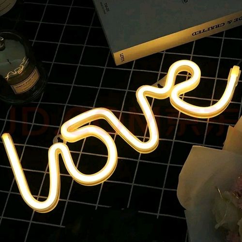 霓虹灯发光字定制灯带led广告牌酒吧装饰墙字母网红图造型家用