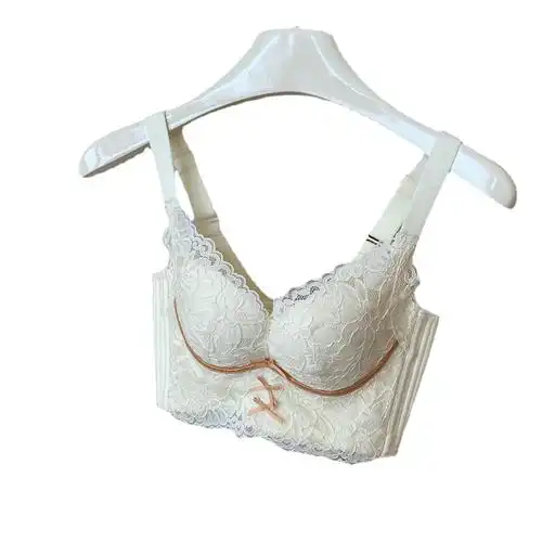 中脉优品名品控牡丹刺绣精雕款内衣女士火山能量石侧收无钢圈文胸