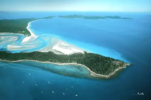 俯瞰世界最美海滩之一白天堂沙滩