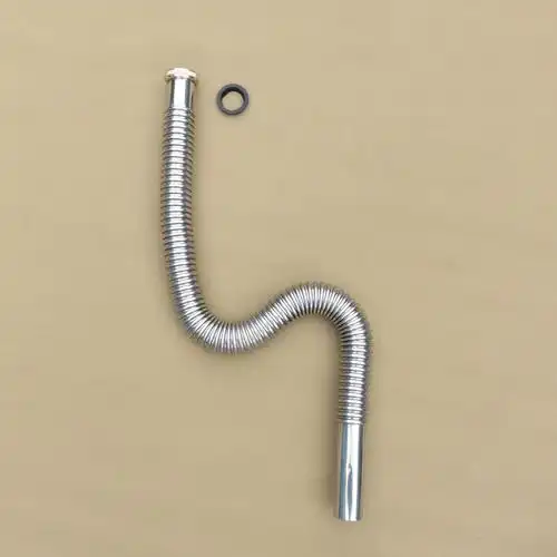 不锈钢下水管洗手盆脸盆排水管s弯防臭防咬波纹管