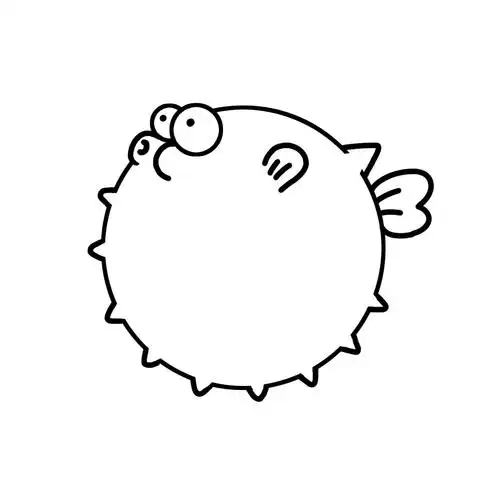 从一个圆开始,九个步骤完成一只可爱的小刺豚,圆滚滚惹人爱