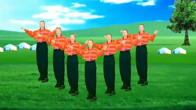 七人队形舞《天籁传奇》动听的歌曲新颖的舞步-舞蹈视频-搜狐视频