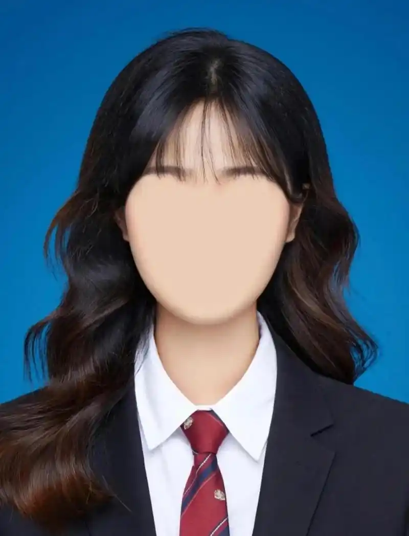 蓝底证件照模板来了～ 海马体证件照 用自己原来证件照和对应模板角度