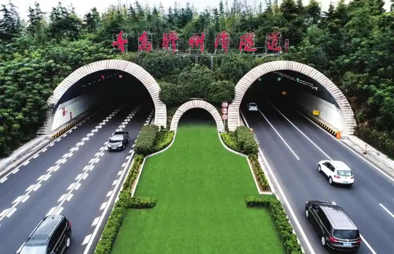 "_青岛_隧道_胶州湾