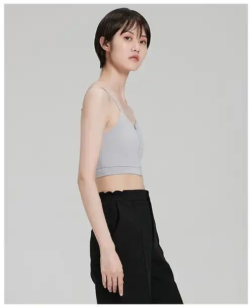 束胸内衣缩胸大胸显小帅学生吊带紧身绷带束胸衣裹胸女 黑色【透气/前