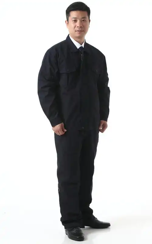 劳保服长袖套装纯棉工作服男带里衬工服工装工程服秋冬款