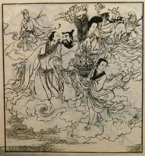 塞外天马---千姿百态 《八仙图》 (三)白描