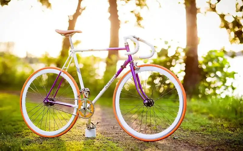 炫彩死飞自行车图片宽屏壁纸下载