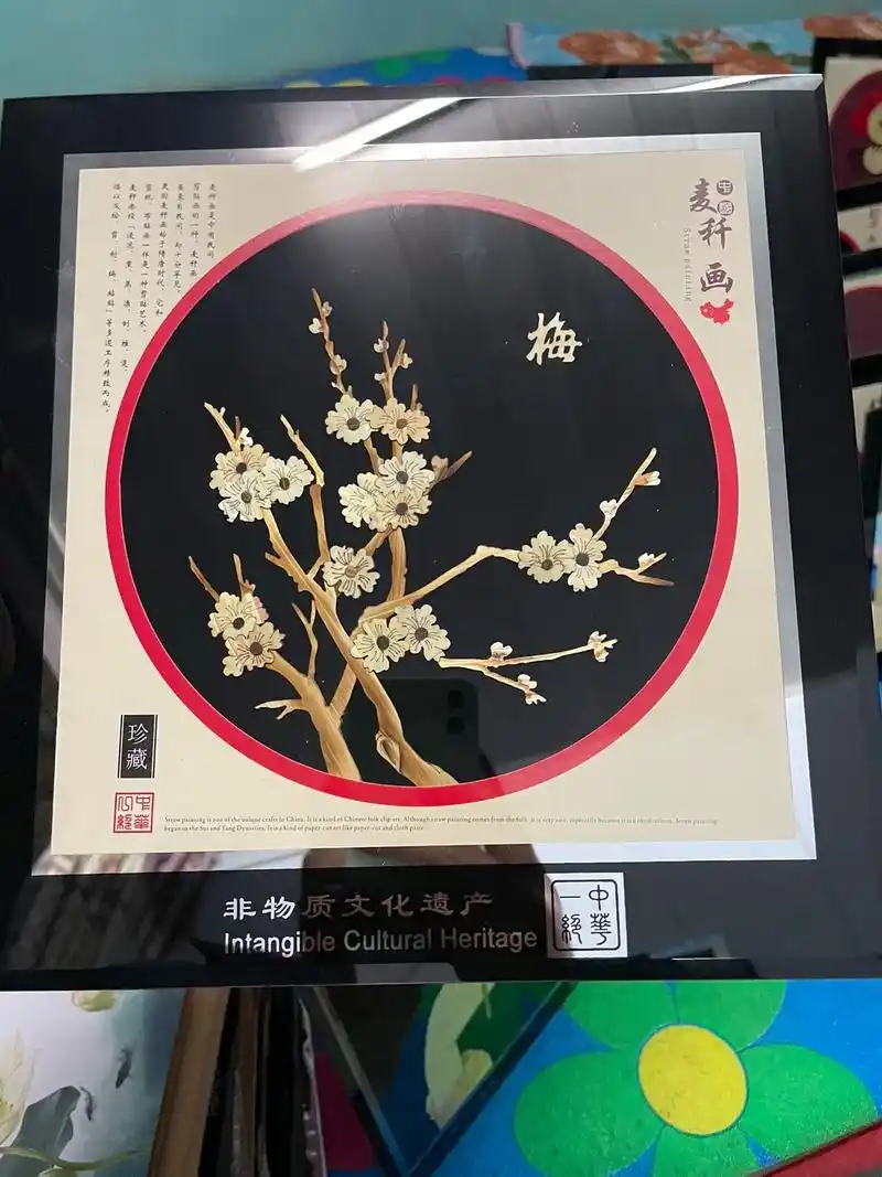 麦秸画又称麦秆画,麦草画,是一种历史悠久的传统工艺美术品,始 - 抖音