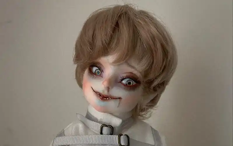 【bjd妆面】画自家的小疯子人版白烨_哔哩哔哩_bilibili