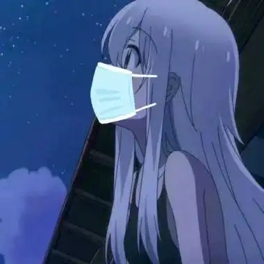 戴口罩女头像卡通动漫头像