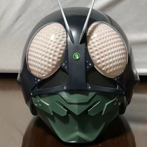 假面骑士1号头盔定制 光敏树脂成品打印头 可定制尺寸可穿戴皮套