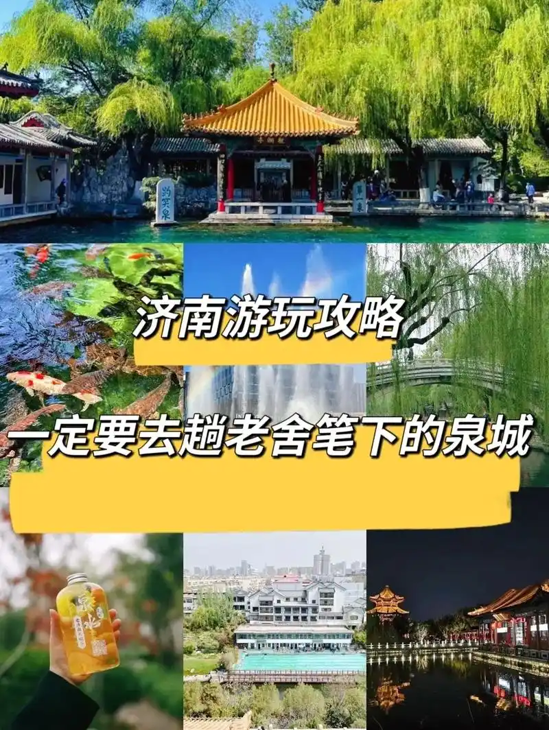 路线:趵突泉(公众号预约门票40元)→泉城广场→黑虎泉→解放阁→大明