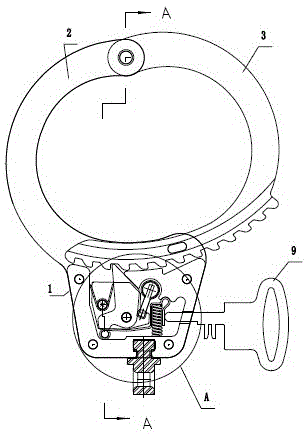 警用手铐的制作方法