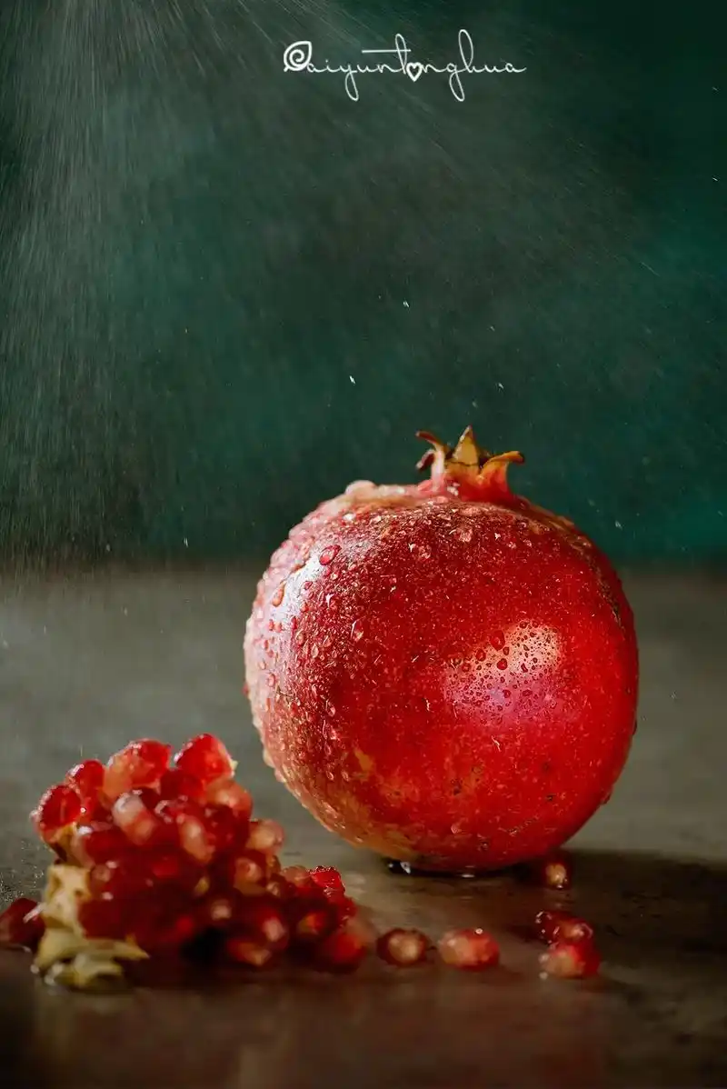 静物摄影石榴日常果蔬美食静物摄影