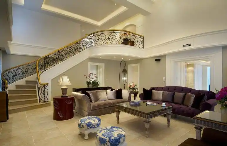 优雅风格复式楼客厅装修效果图