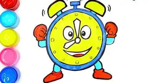 简笔画创意闹钟设计