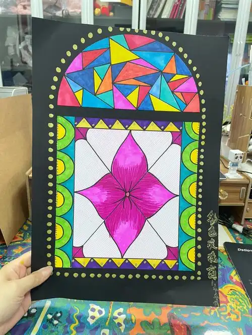 范画日常166166666彩色的玻璃窗