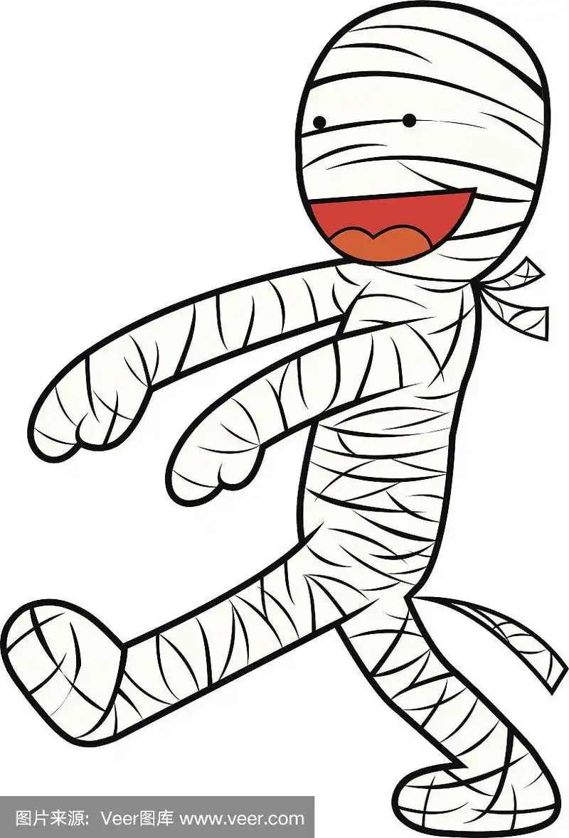 木乃伊万圣节卡通