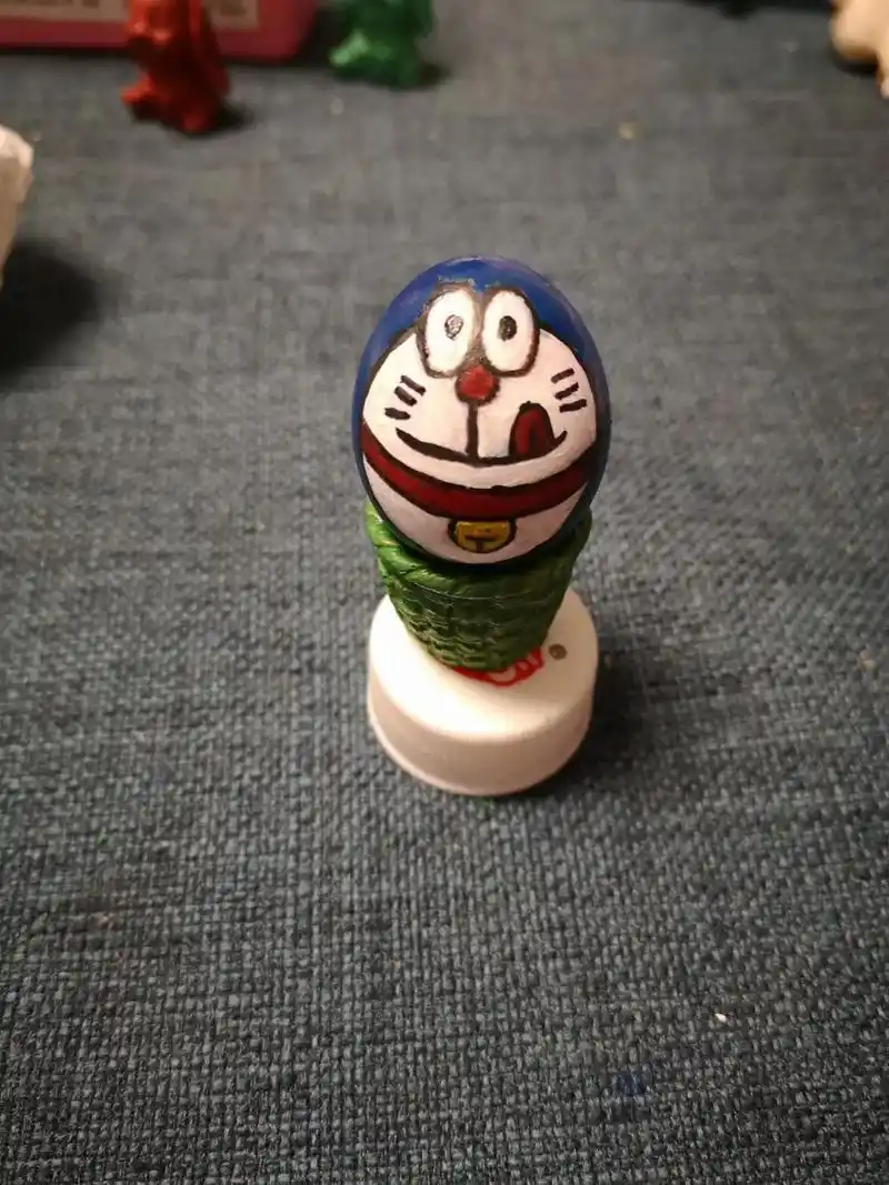 小鸡蛋版本的哆啦a梦 手工制作 - 抖音