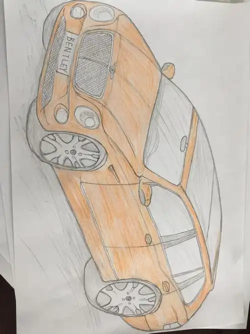 这款宾利怎么样?草图