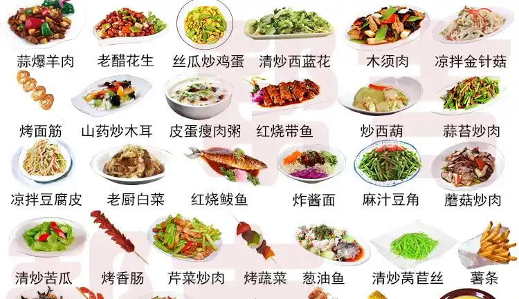 合集中餐家庭手绘风diy食谱贴 唯美食与爱不可辜负(送335枚美食贴纸)