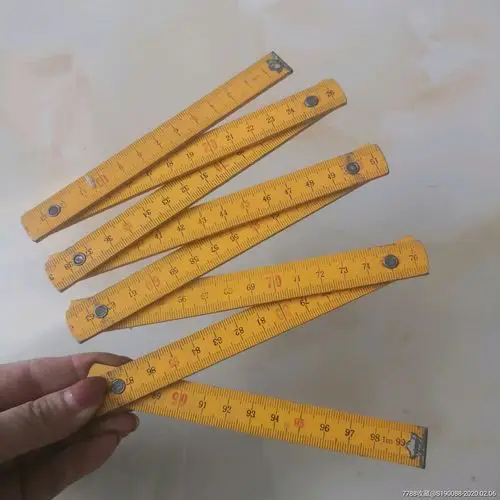 折叠尺,木尺,北京通县郎府公社产