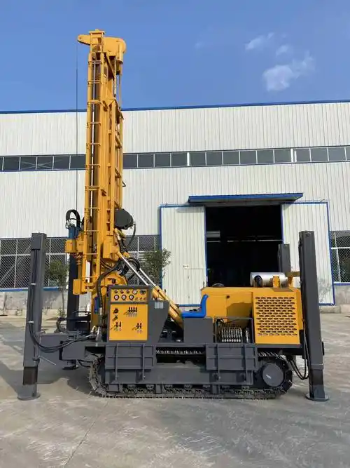 全液压fy450型履带式水气两用水井钻机  快速潜孔锤打井机