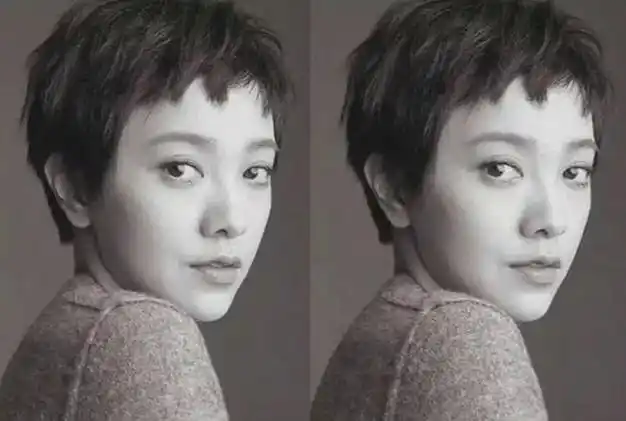 虽然可能跟新戏妆造有关,但不管,最新的孙俪长这样:搞了新发型的孙俪