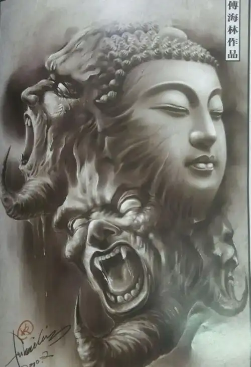 善恶一念之间简笔画