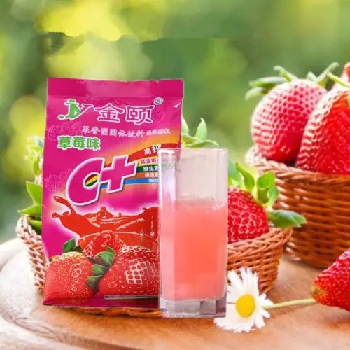金颐草莓果汁粉果珍冲饮粉果汁速溶固体饮料400g克