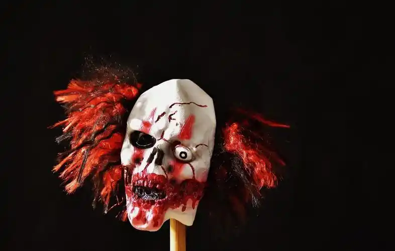 面具,嘉年华,恐怖小丑,令人毛骨悚然,黑暗,血腥,万圣节