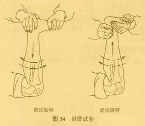 apley研磨试验:题主可以俯卧位,屈膝90°,大腿前面固定于床上,让另一